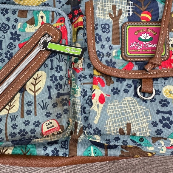 LILY BLOOM colorful unisex nature pet small whimsical lightweight fun backpack - Picture 15 of 15